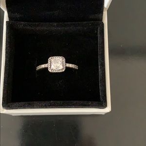 Timeless Elegance, Clear CZ Pandora Ring.